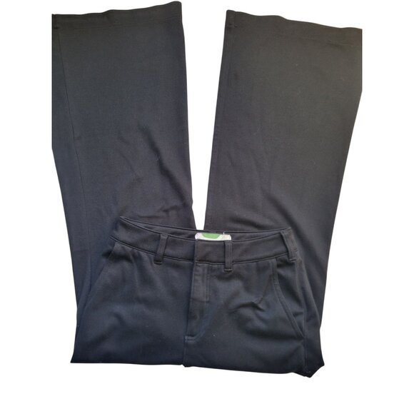 Anthropolgie The Colette Magic Fabric Crop Wide-Leg Pants by Maeve in Black,27 - Picture 2 of 10